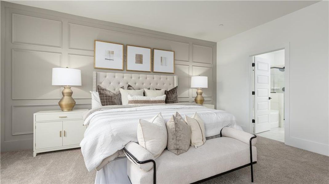 Furnished interior view inside a new home in The Village at Sandy Plains, Marietta (Image 13).