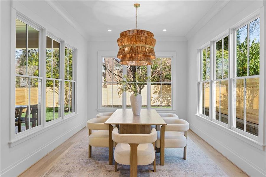 Furnished interior view inside a new home in , Atlanta (Image 32).