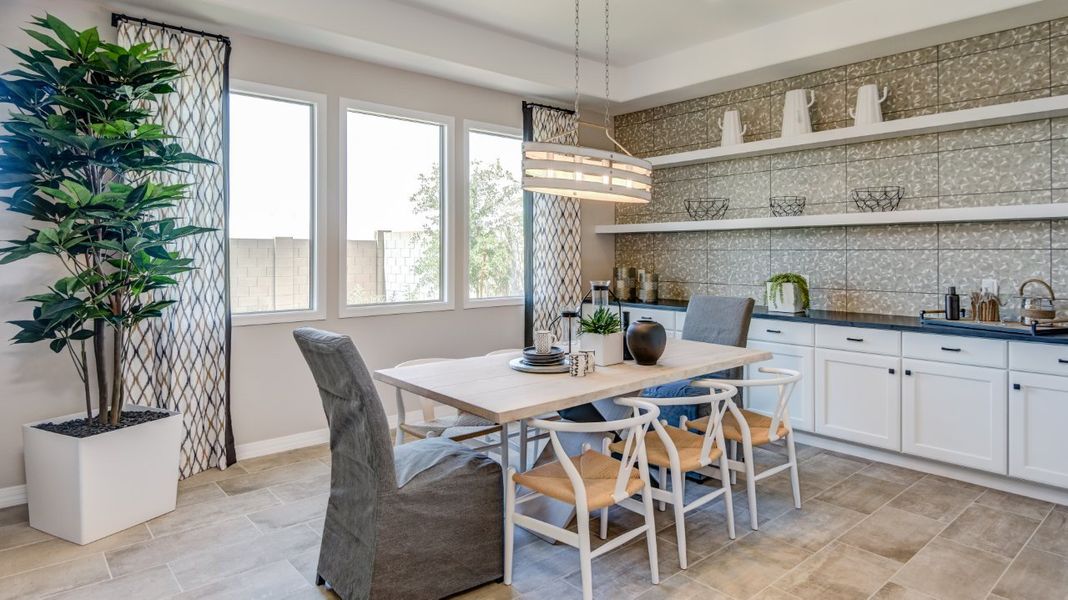 Furnished interior view inside a new home in Elegance at Eastmark, Mesa (Image 28).