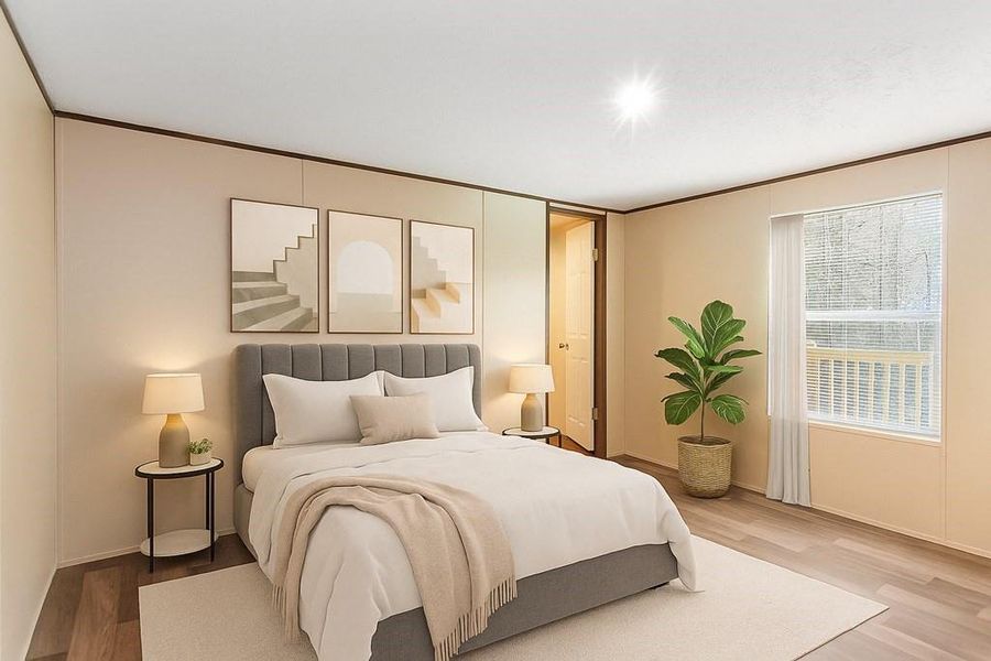 Furnished interior view inside a new home in , Ellijay (Image 26).