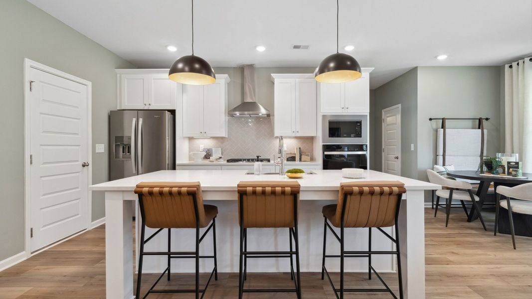 Representative furnished interior of a home built from the Meridian II by DRB Homes in Copperfield, Locust Grove (Image 23).