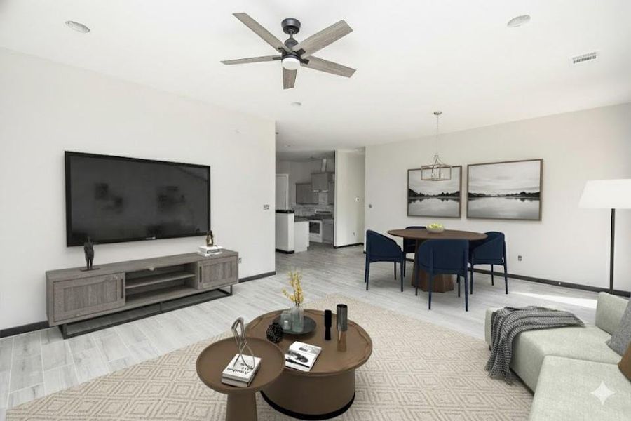 Furnished interior view inside a new home in , Sweeny (Image 7). Furnished interior view inside a new home in , Sweeny (Image 7).