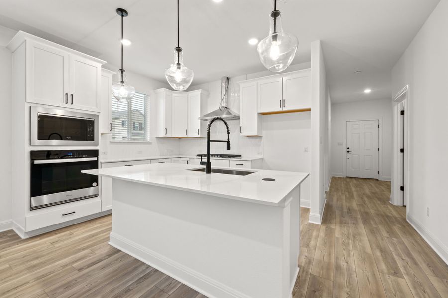 Representative furnished interior of a home built from the Burnet by Pulte Homes in Crosswinds, Kyle (Image 5).