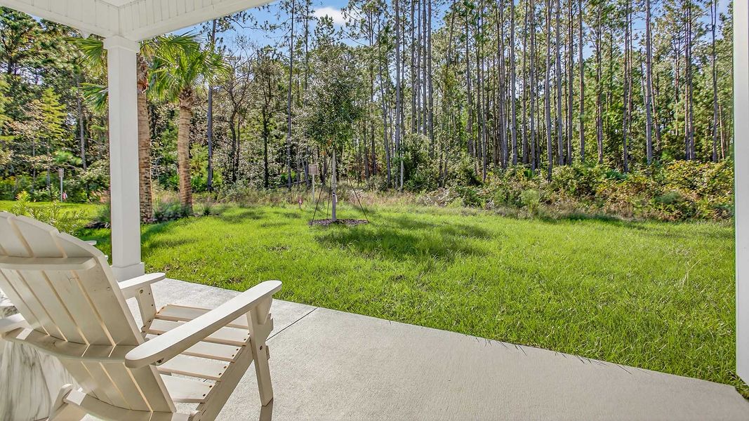 Representative exterior details of a home built from the ALLEX by D.R. Horton in Copes Landing, Jacksonville (Image 3).