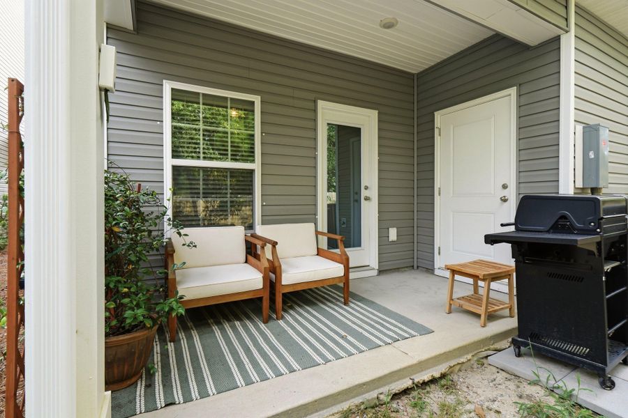 Exterior details and patio area of a home in , Wando (Image 20). Exterior details and patio area of a home in , Wando (Image 20).