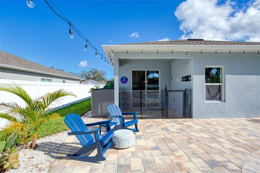 Exterior details and patio area of a home in , New Smyrna Beach (Image 26).