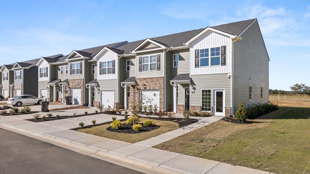 Front exterior of a new home in Weatherstone, Grovetown, GA, highlighting curb appeal (Image 17).