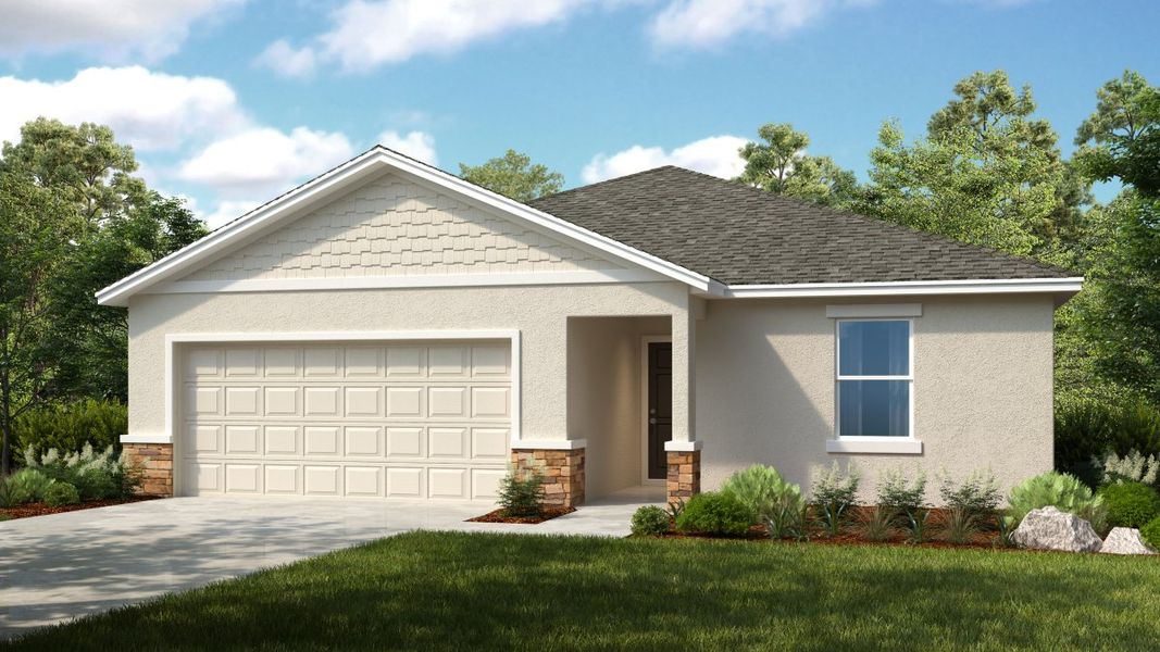 Representative exterior photo of a completed home built from the Hawk by Taylor Morrison in Westview, Kissimmee, FL (Image 3).