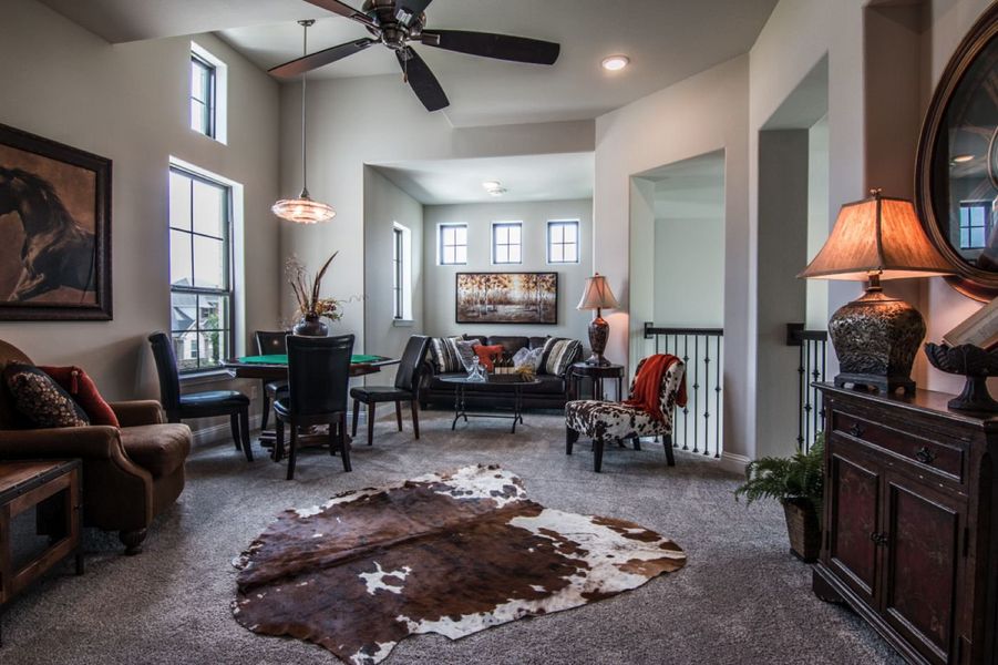 Representative furnished interior of a home built from the Franklin by Windmiller Custom Homes in The Highlands, Northlake (Image 10). Representative furnished interior of a home built from the Franklin by Windmiller Custom Homes in The Highlands, Northlake (Image 10).