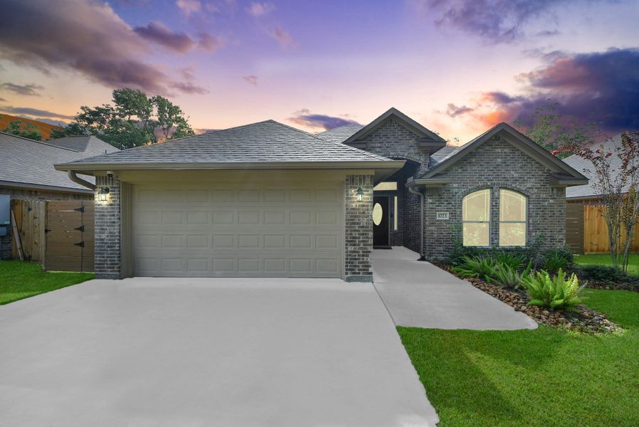 Front exterior of a new home in , Angleton, TX, highlighting curb appeal (Image 2). Front exterior of a new home in , Angleton, TX, highlighting curb appeal (Image 2).