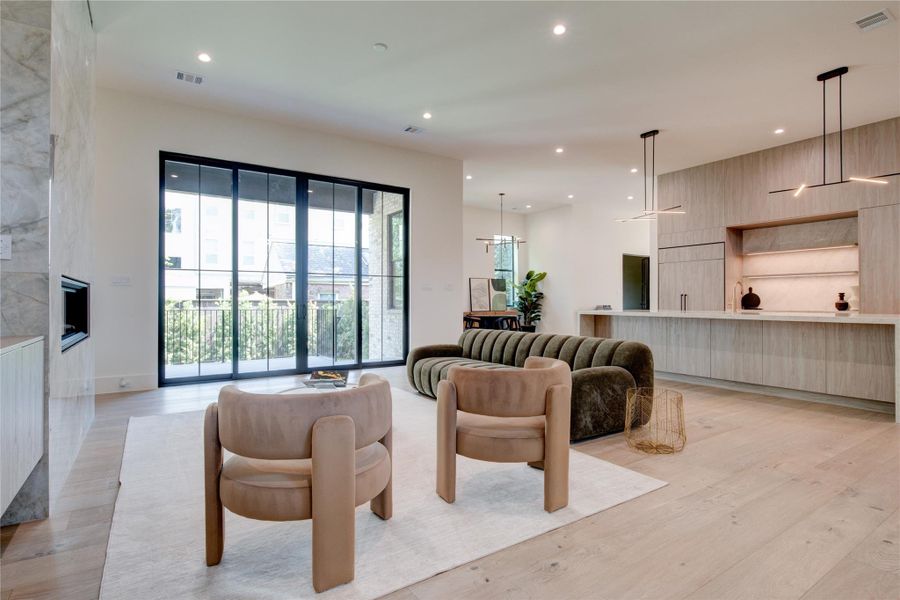 Furnished interior view inside a new home in , Houston (Image 16). Furnished interior view inside a new home in , Houston (Image 16).
