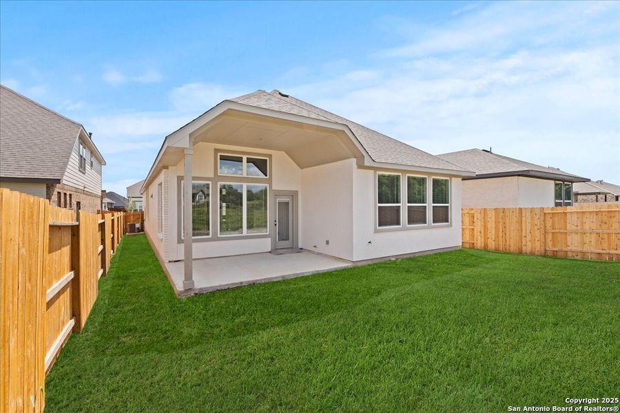 Exterior details and patio area of a home in Meyer Ranch, New Braunfels (Image 3). Exterior details and patio area of a home in Meyer Ranch, New Braunfels (Image 3).