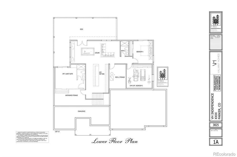 2D floor plan layout of this home in , Elizabeth, CO (Image 3).