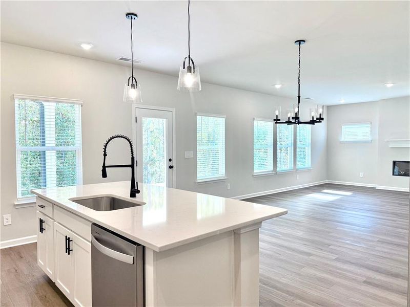 Furnished interior view inside a new home in Vines at Mill Creek - Estate Series, Braselton (Image 6). Furnished interior view inside a new home in Vines at Mill Creek - Estate Series, Braselton (Image 6).