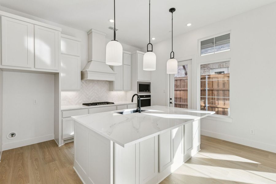 Furnished interior view inside a new home in Newman Village Townhomes, Frisco (Image 6). Furnished interior view inside a new home in Newman Village Townhomes, Frisco (Image 6).