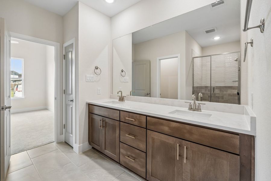 Representative furnished interior of a home built from the Park Place by Landon Homes in Fields - East Village, Frisco (Image 15). Representative furnished interior of a home built from the Park Place by Landon Homes in Fields - East Village, Frisco (Image 15).