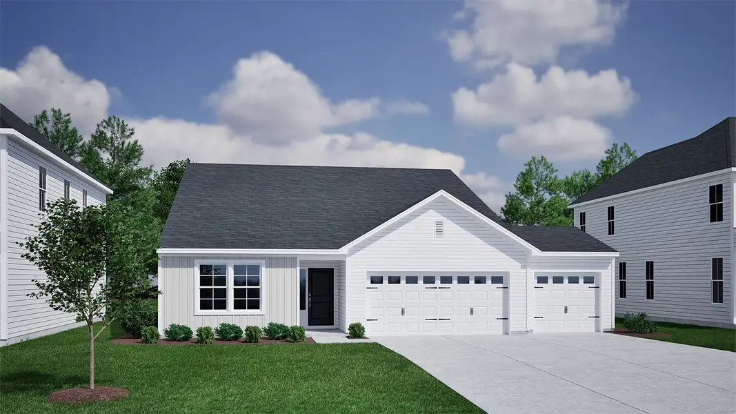 Representative exterior photo of a completed home built from the Gwinnett II - Genesis Value Collection by Mungo Homes in Stapleton, Clemmons, NC (Image 2).