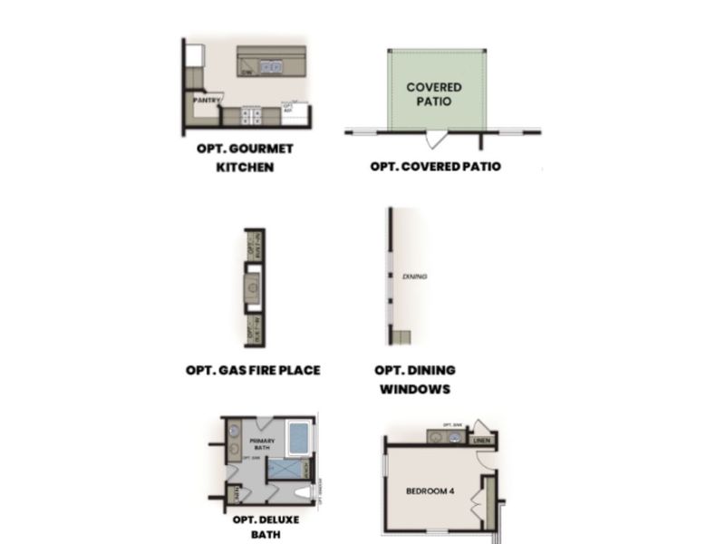 2D floor plan layout of this home in Woods Crossing, Gallatin, TN (Image 6).