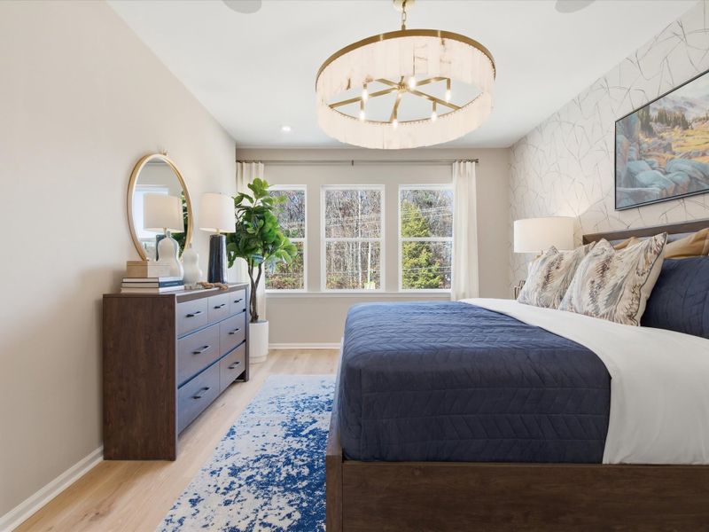 Furnished interior view inside a new home in Ellis Townes, Charlotte (Image 23).