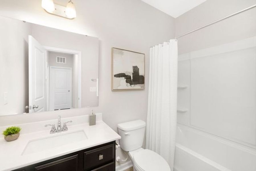 Representative furnished interior of a home built from the Canterbury by True Homes in Reedy Fork Middleton, Greensboro (Image 28).