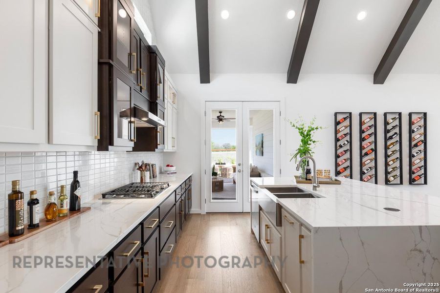 Furnished interior view inside a new home in The Crossvine, Schertz (Image 28).