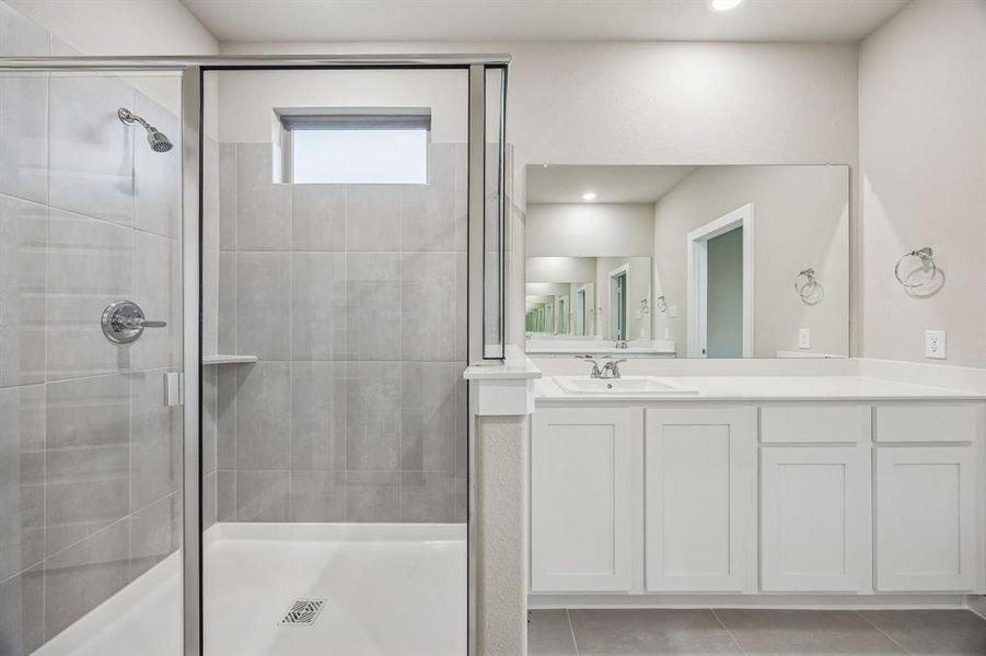 Primary Bathroom in the Wimbledon home plan by Trophy Signature Homes – REPRESENTATIVE PHOTO Primary Bathroom in the Wimbledon home plan by Trophy Signature Homes – REPRESENTATIVE PHOTO