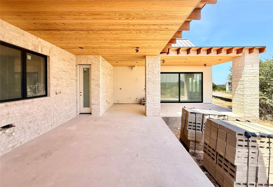 Exterior details and patio area of a home in , Horseshoe Bay (Image 12). Exterior details and patio area of a home in , Horseshoe Bay (Image 12).