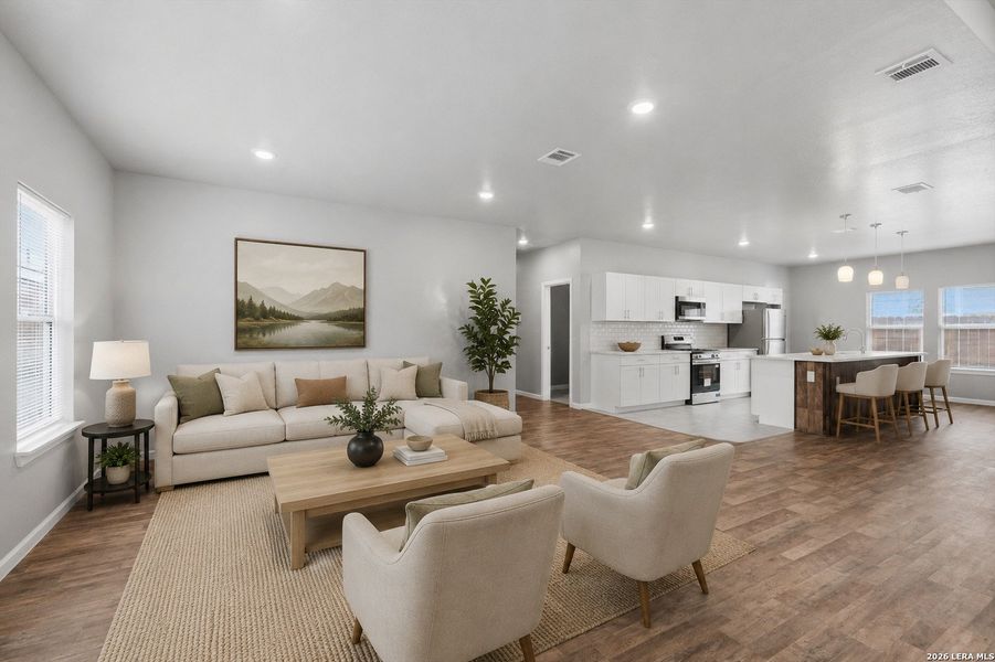 Furnished interior view inside a new home in , San Antonio (Image 6).