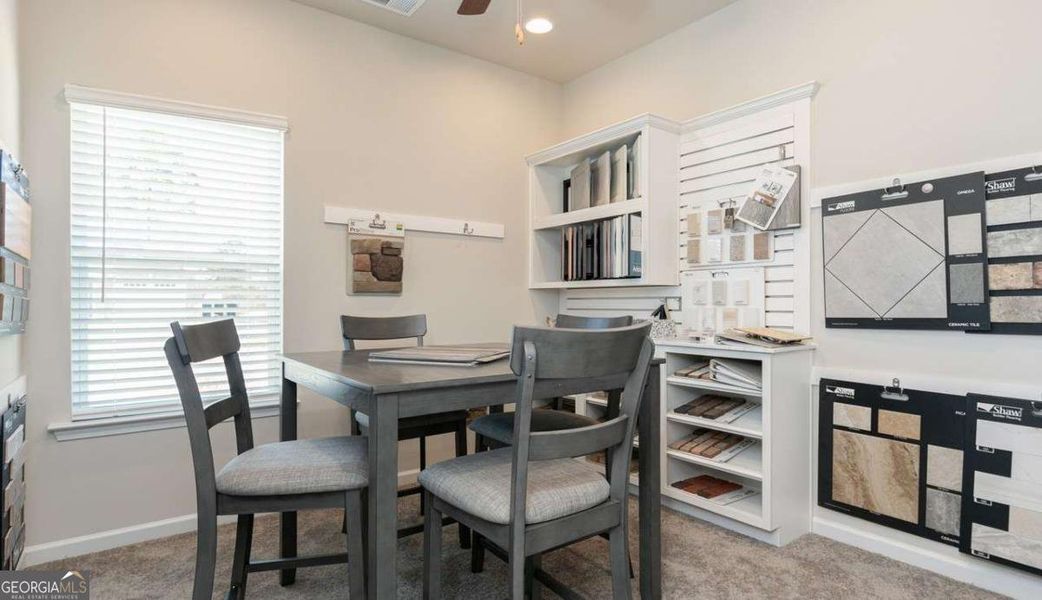 Furnished interior view inside a new home in The Cottages of Silvertown, Thomaston (Image 24).