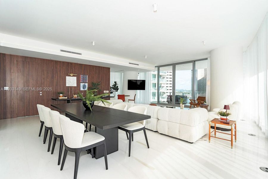 Furnished interior view inside a new home in , Miami (Image 16).