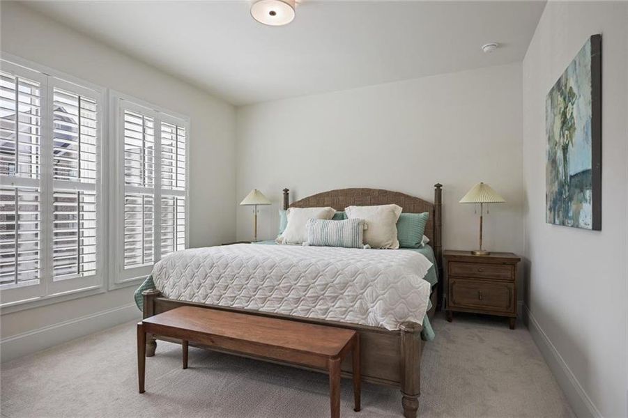 Furnished interior view inside a new home in Waterside Single Family, Peachtree Corners (Image 30). Furnished interior view inside a new home in Waterside Single Family, Peachtree Corners (Image 30).