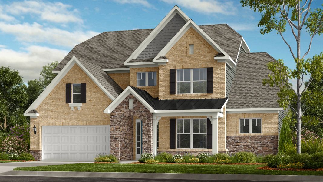 Representative exterior photo of a completed home built from the Wembley by Taylor Morrison in Estates at Sugar Creek, Indian Land, SC (Image 20).