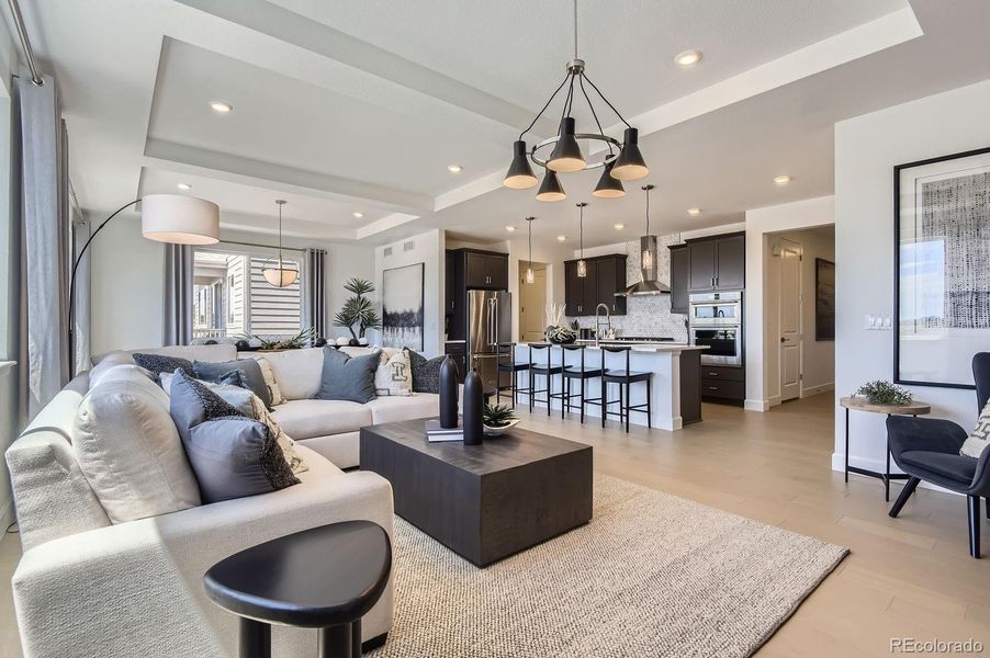 Furnished interior view inside a new home in , Parker (Image 11).