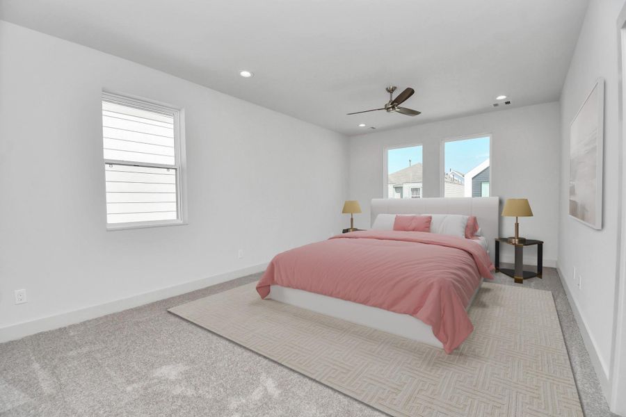 Furnished interior view inside a new home in Antigua, Houston (Image 8).