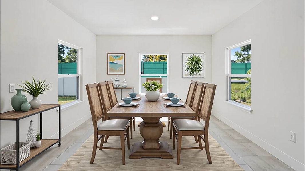 Furnished interior view inside a new home in Buchanan Trails, Newberry (Image 4).