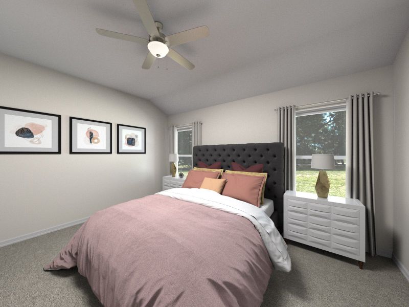 Furnished interior view inside a new home in Colony at Cole Springs - Arbor Collection, Buda (Image 6).