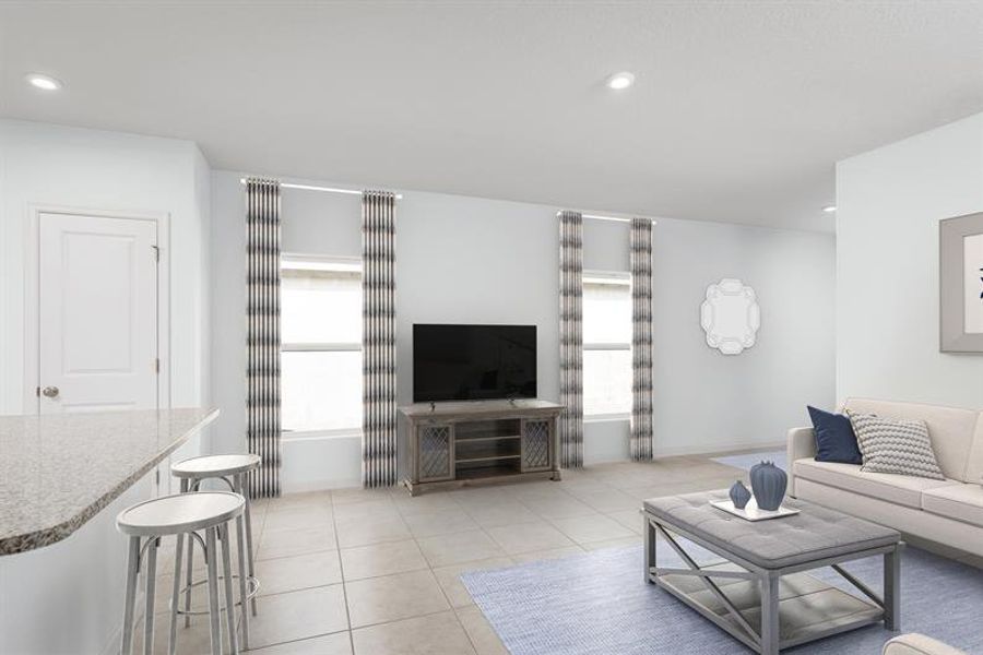 Representative furnished interior of a home built from the Alder by Ryan Homes in Vista Trace, Belleview (Image 8).