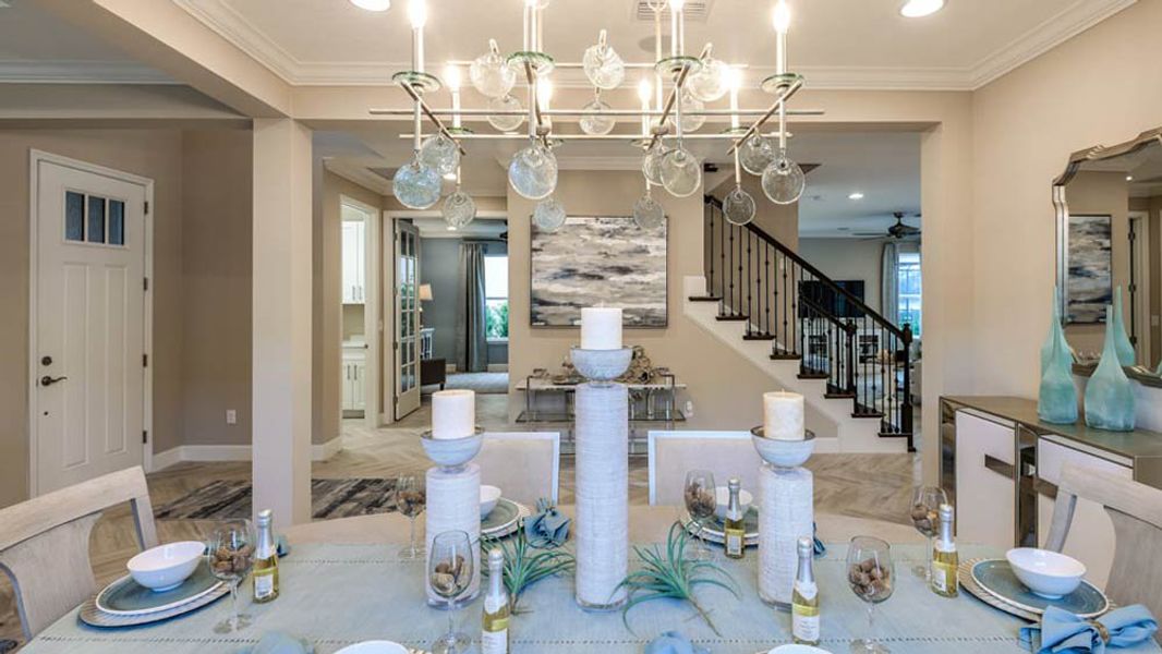 Representative furnished interior of a home built from the Barbados by Taylor Morrison in Central Park, Port St. Lucie (Image 11).