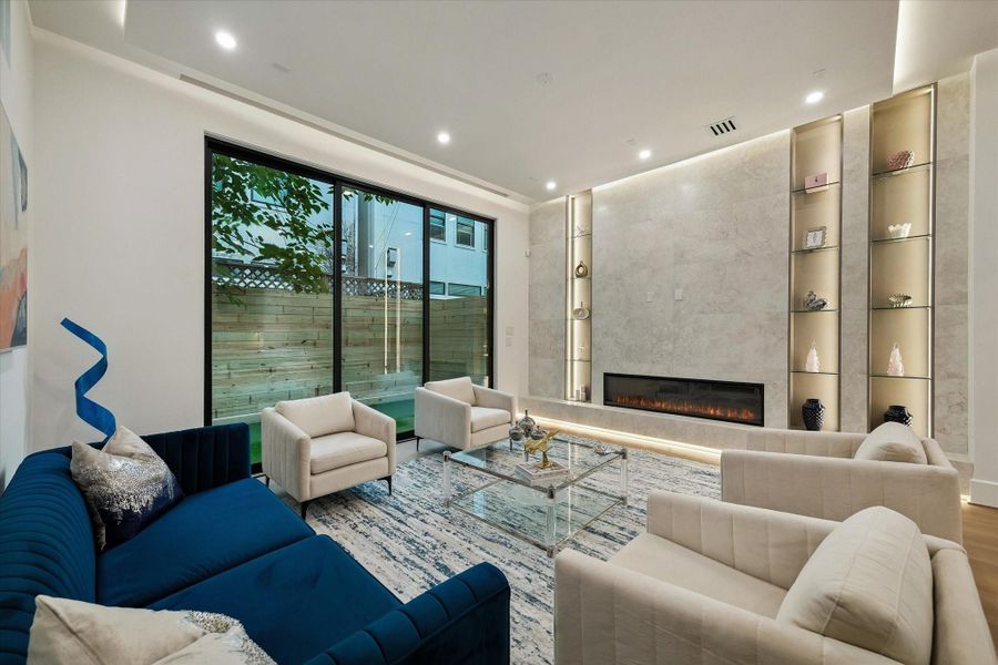 Furnished interior view inside a new home in , Houston (Image 10). Furnished interior view inside a new home in , Houston (Image 10).
