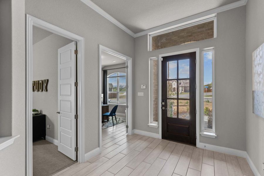 Representative furnished interior of a home built from the The Garner A by Davidson Homes LLC in The Reserve at Potranco Oaks, Castroville (Image 7).