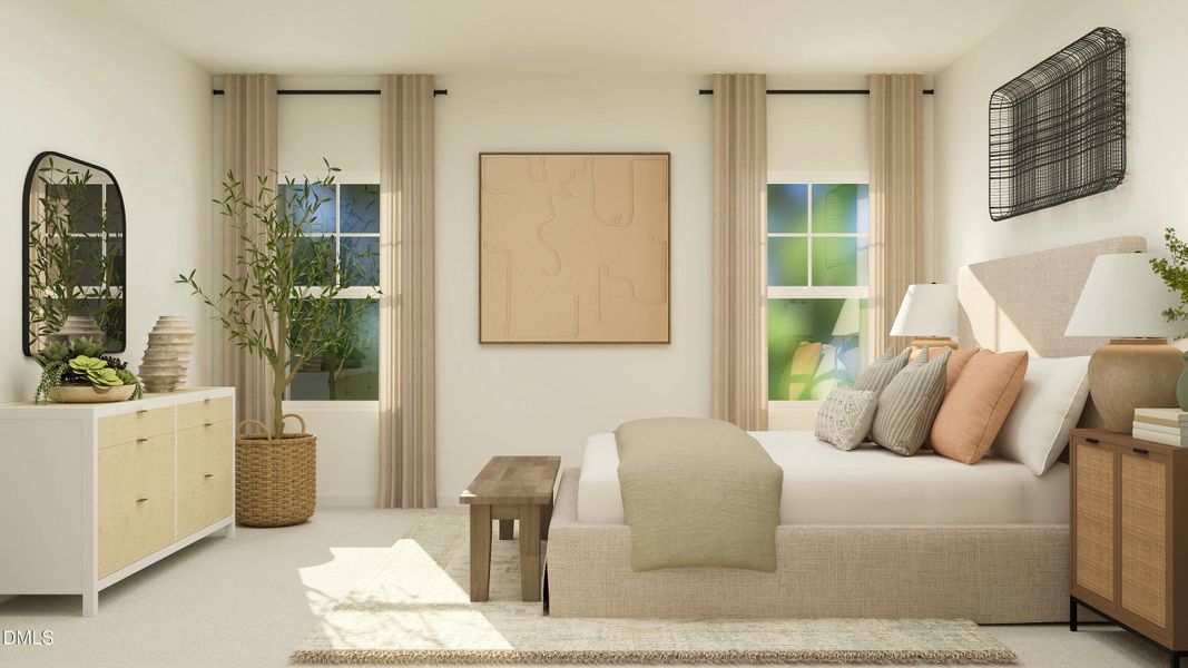 Primary Bedroom - Rendering Only