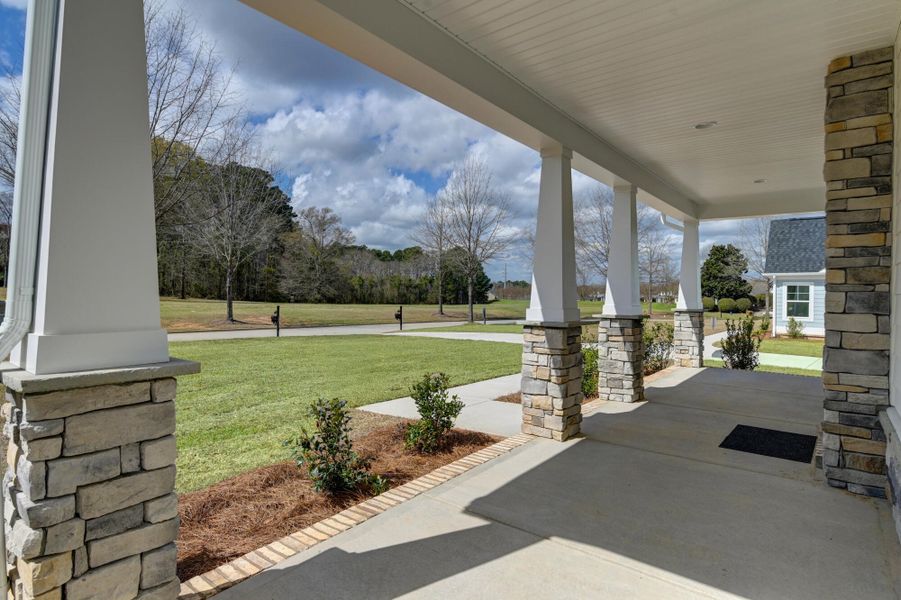 Exterior details and patio area of a home in Clubside Reserve at Summerlake, Lexington (Image 3).