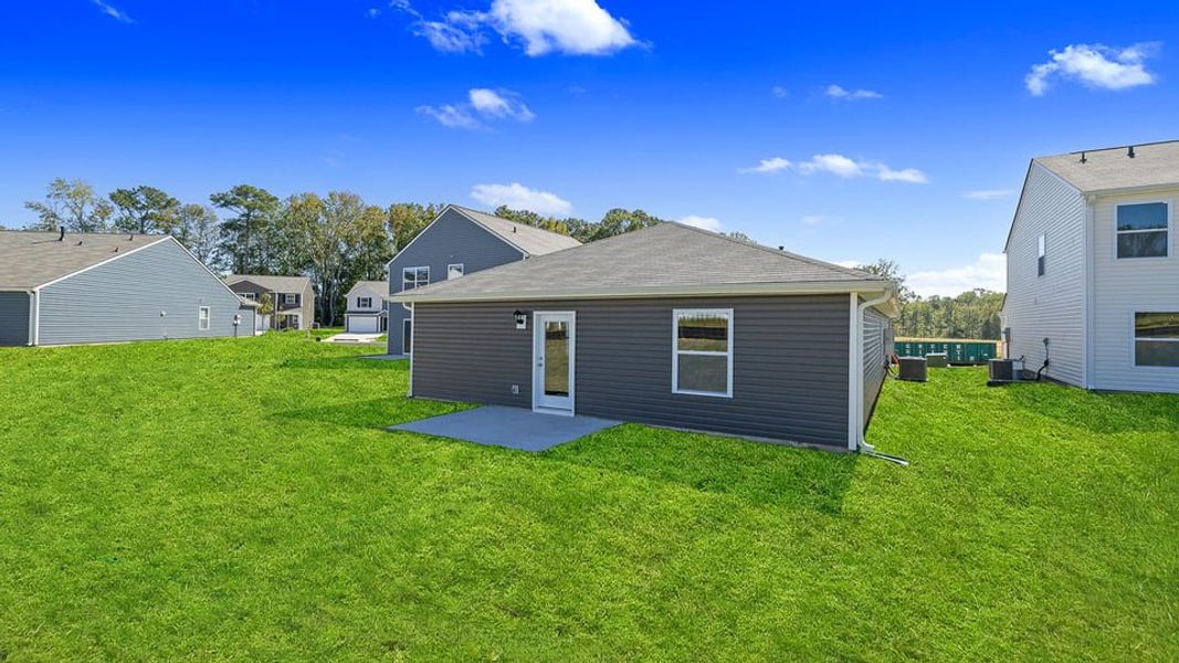 Exterior details and patio area of a home in Varner Station, Woodruff (Image 20).