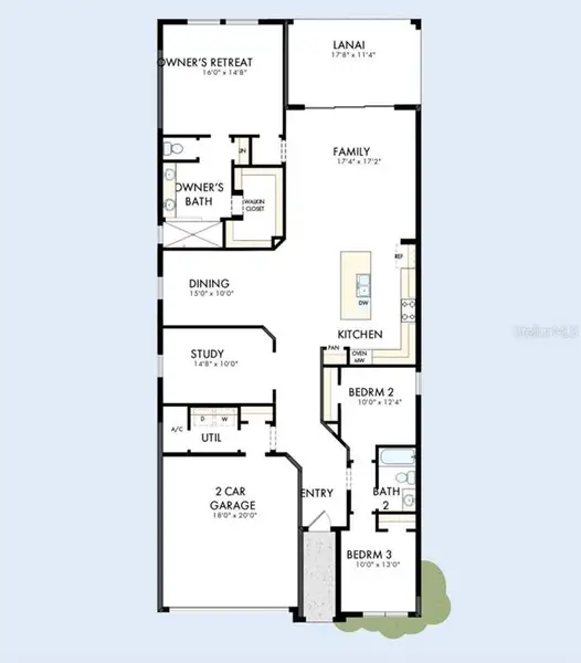 2D floor plan layout of this home in , Parrish, FL (Image 3).