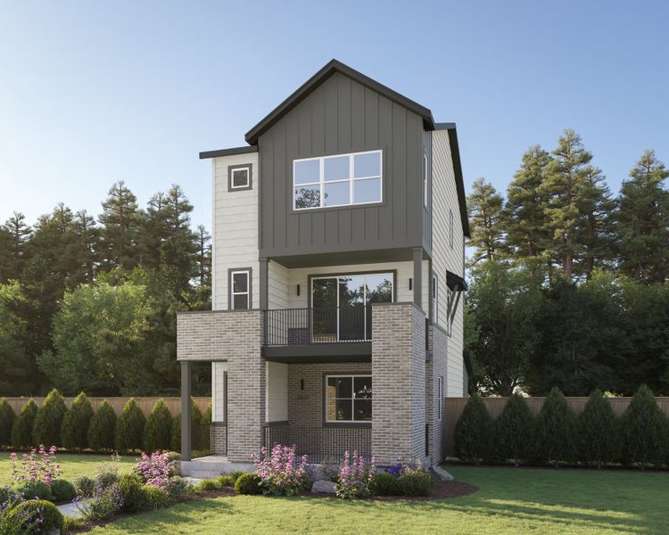 Representative exterior photo of a completed home built from the Apex Two by Brookfield Residential in Apex at Uplands, Westminster, CO (Image 2). Representative exterior photo of a completed home built from the Apex Two by Brookfield Residential in Apex at Uplands, Westminster, CO (Image 2).