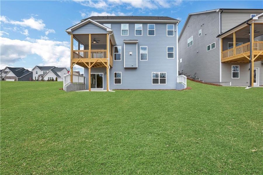Exterior details and patio area of a home in Twin Lakes, Hoschton (Image 4). Exterior details and patio area of a home in Twin Lakes, Hoschton (Image 4).
