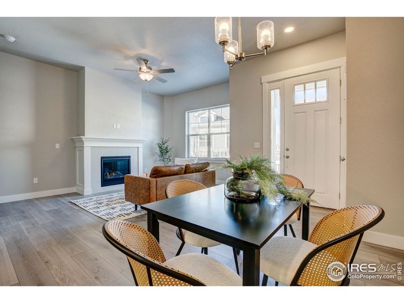 Furnished interior view inside a new home in The Lakes at Centerra - The Shores, Loveland (Image 8).
