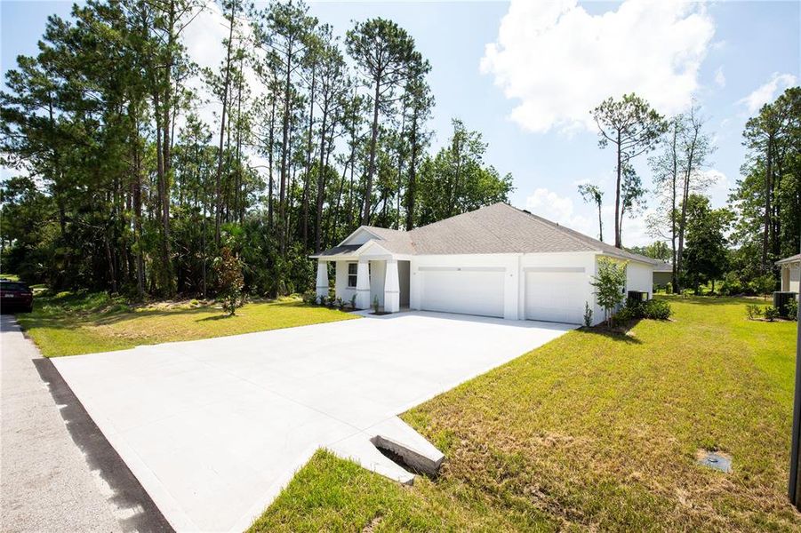 Landscaping and lots of Trees