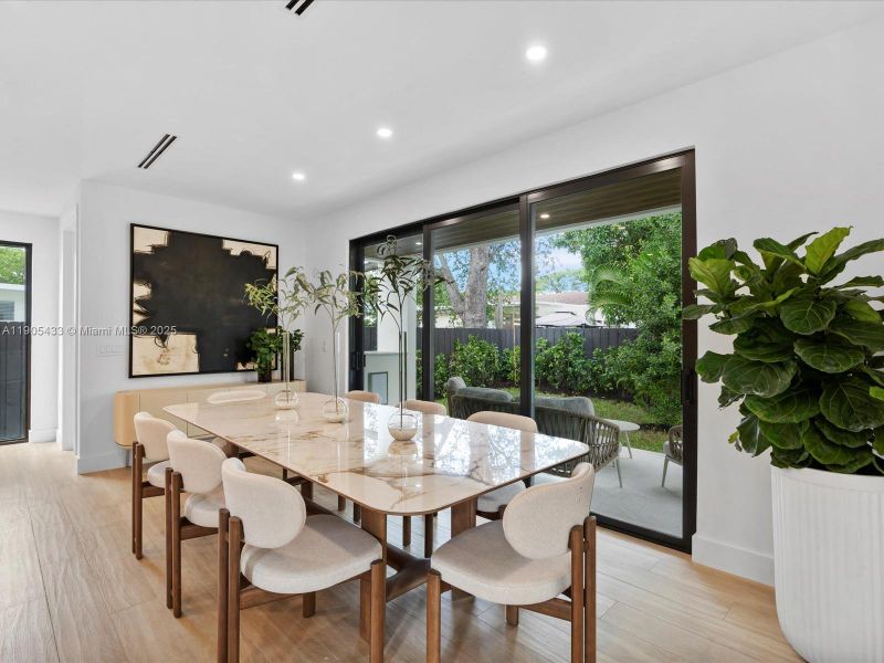 Furnished interior view inside a new home in , Miami (Image 32).