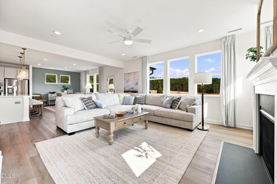 Furnished interior view inside a new home in Addison West, Holly Springs (Image 10). Furnished interior view inside a new home in Addison West, Holly Springs (Image 10).